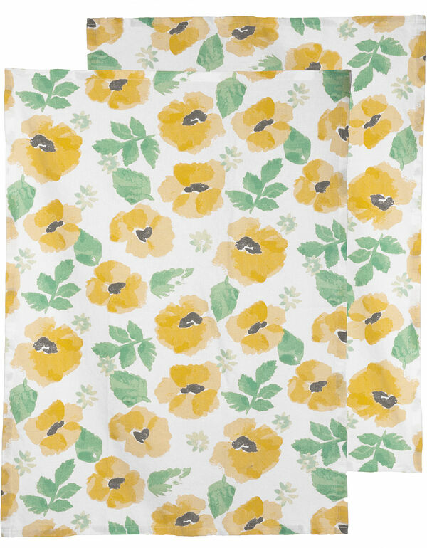 Eden Kökshandduk 50x70 cm Mixad Gul 2-pack Sagaform - bild 1