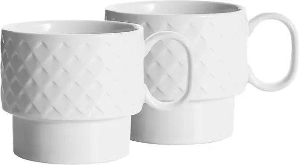 Temugg Vit 2-pack Coffee & More Sagaform - bild 1