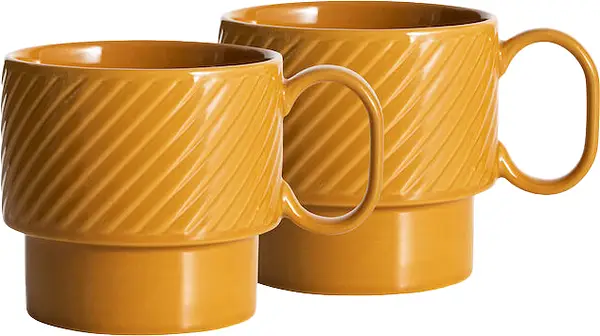 Temugg Gul 2-pack Coffee & More Sagaform - bild 1