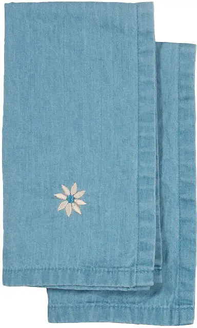 Eden Denim Kökshandduk 50x70 cm Blå 2-pack Sagaform - bild 1