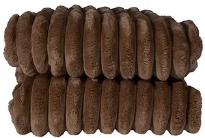 Esther Fleecepläd Mörkbrun Sagaform