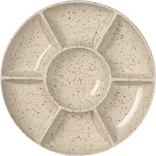 Serveringsfat beige/vinröd Ditte Sagaform