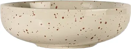 Serveringsskål 21 cm beige/vinröd Ditte Sagaform - bild 1