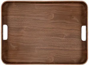 Hanna Bricka stor Mörkbrun 40x55 cm Sagaform