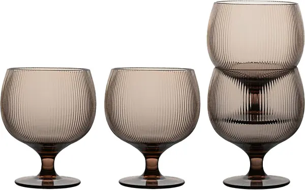 Billi Vinglas rPet 4-pack Brun Sagaform - bild 1