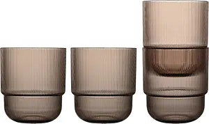 Billi Vattenglas rPet 4-pack Brun Sagaform