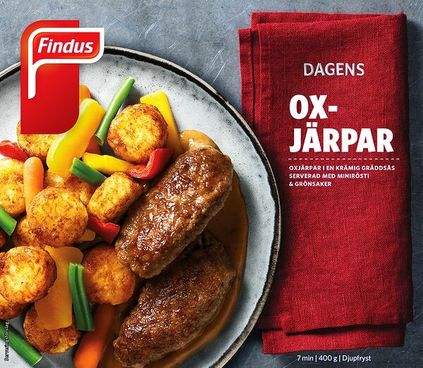 Oxjärpar minirösti gräddsås grönsaker Findus Dagens - bild 1