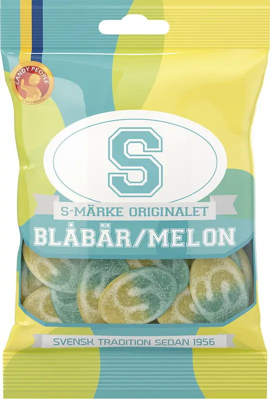 S-märke Blåbär/Melon påse Candypeople - bild 1