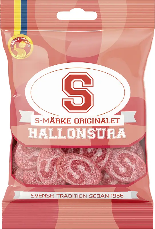 S-märke Hallonsura påse Candypeople - bild 1
