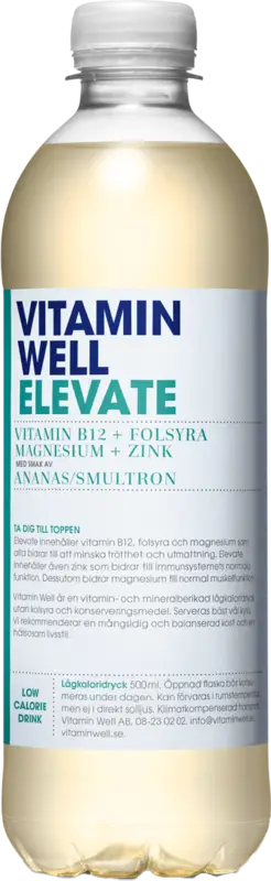 Vitamin Well Elevate Ananas Smultron å-pet - bild 1