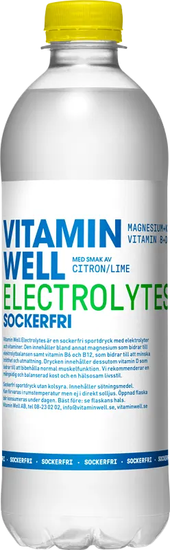 Vitamin Well Electrolytes Lemon Lime sockerfri å-pet - bild 1