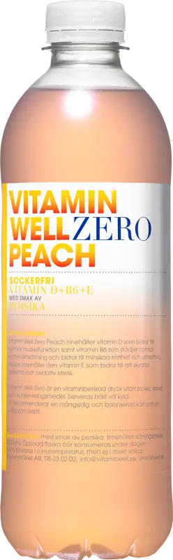 Vitamin Well Zero Peach Sockerfri å-pet - bild 1