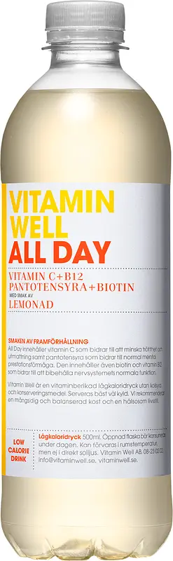 Vitamin Well All Day Lemonad å-pet - bild 1