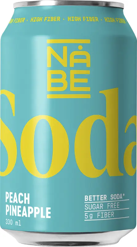 NÅBE Soda Peach Pineapple burk - bild 1