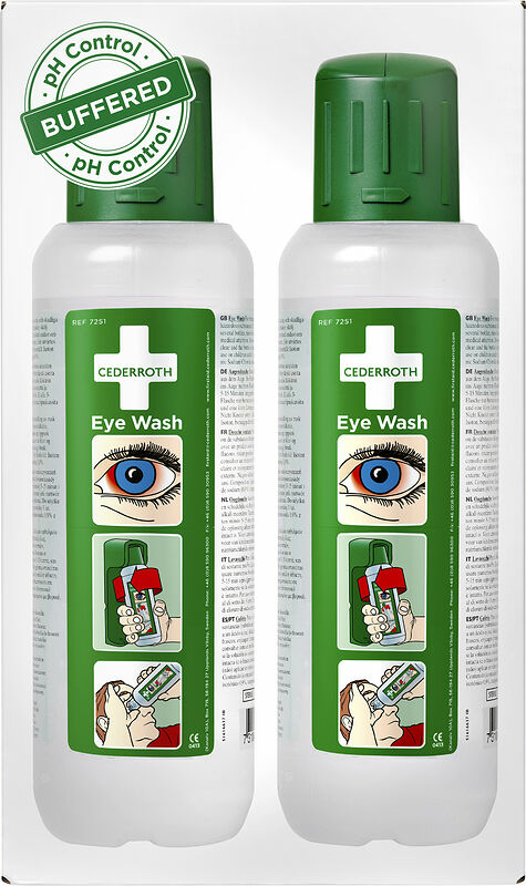 Ögondusch flaska 500 ml 2-pack Cederroth - bild 1