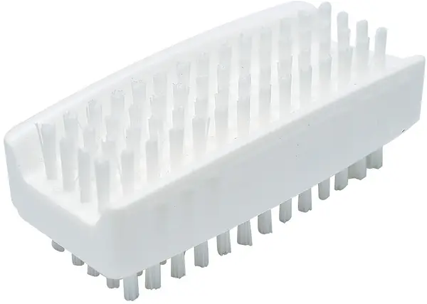 Nagelborste dubbel 87x40 mm vit - bild 1