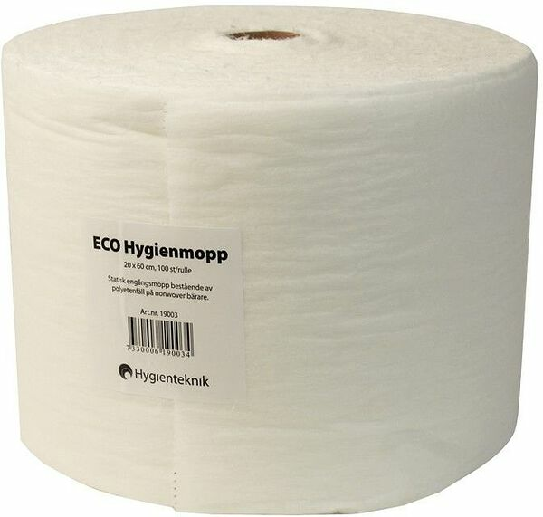 Hygienmopp på rulle 20x60 cm engångs Eco - bild 1