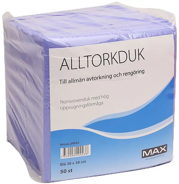 Alltorkduk 380x380 mm Blå Max - bild 1
