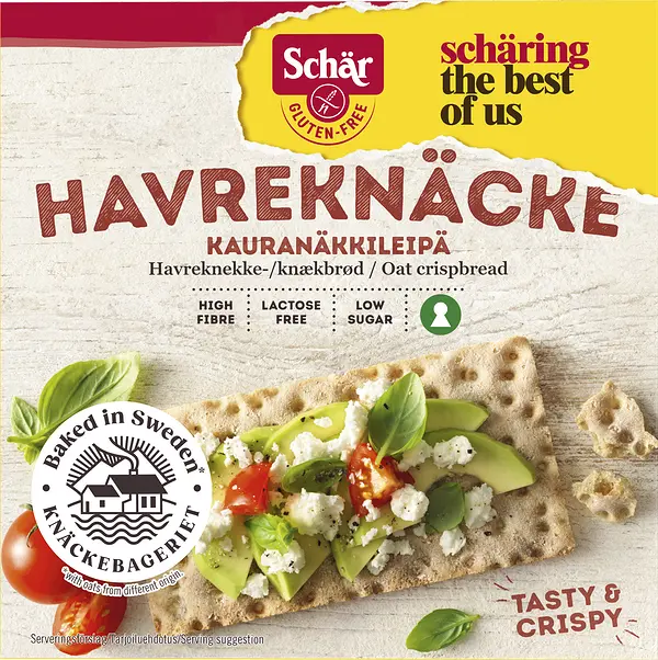 Havreknäcke glutenfritt Knäckebröd Schär - bild 1