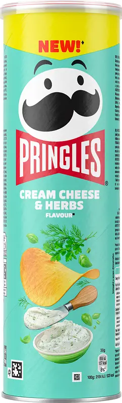Pringles Cream Cheese & Herbs 165 g - bild 1