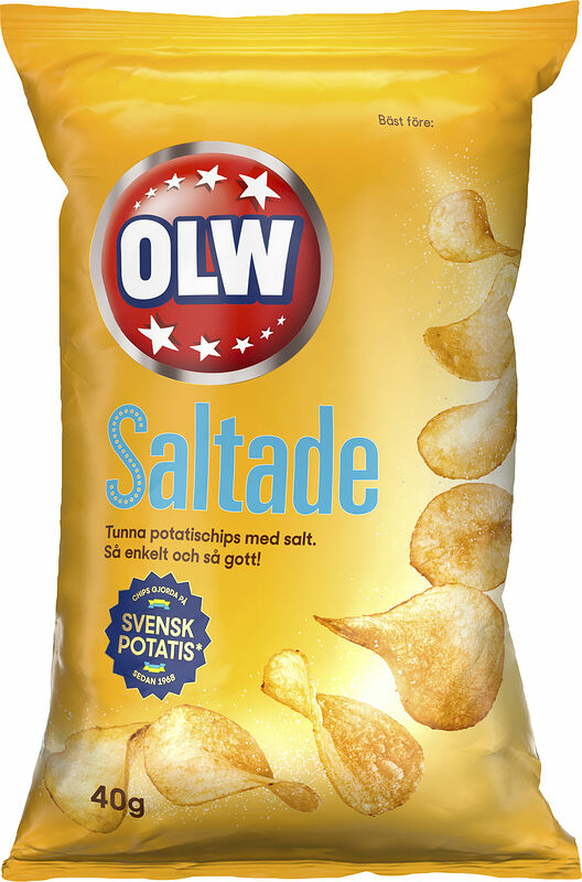 Chips Potatis Lättsaltade OLW - bild 1