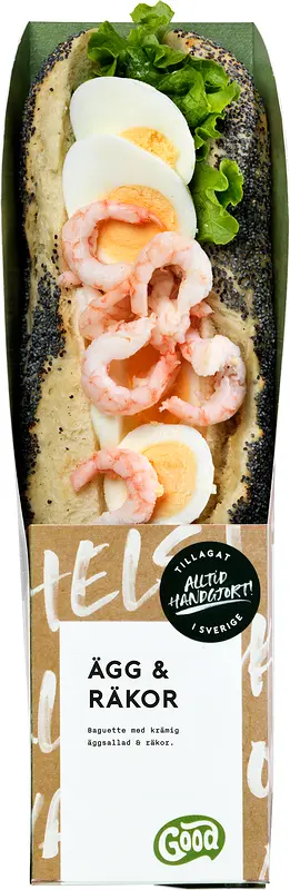 Baguette Ägg & Räkor GOOD - bild 1