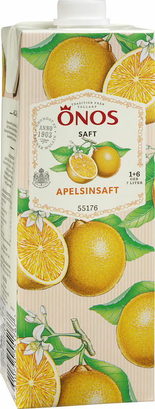 Apelsinsaft 1+6 1 L Önos - bild 1