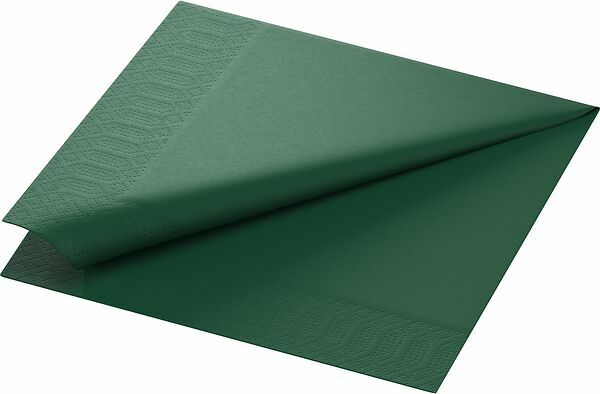 Servett 3 L Mörkgrön 40x40 cm Duni - bild 1