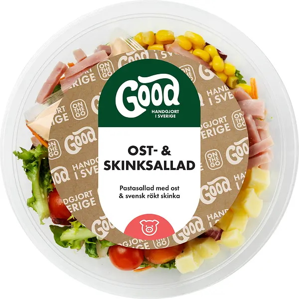 Måltidsssallad Ost & Skinka GOOD - bild 1