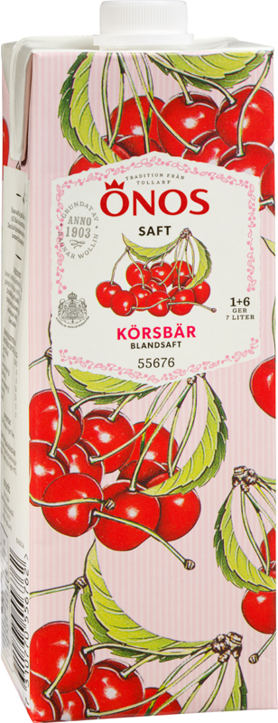 Blandsaft Körsbär 1+6 1 L Önos - bild 1