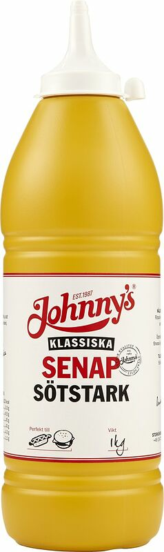 Senap Sötstark pipflaska Johnnys - bild 1