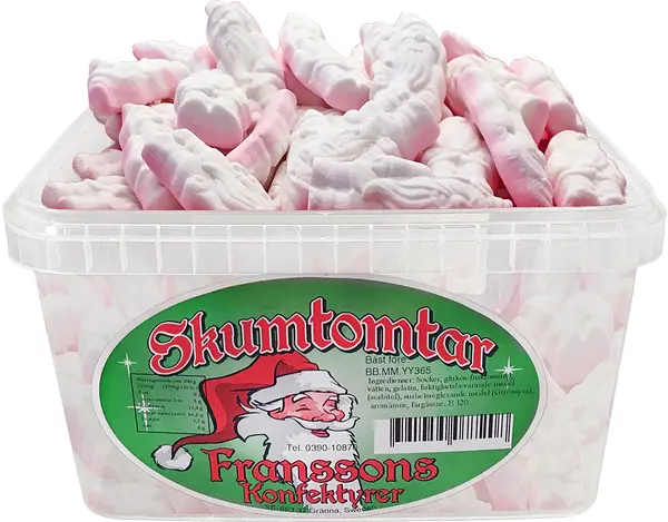 Skumtomtar Små burk Franssons Konfektyrer - bild 1