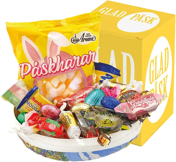 Påskägg 18 cm Glad Påsk med Påskbox - bild 1
