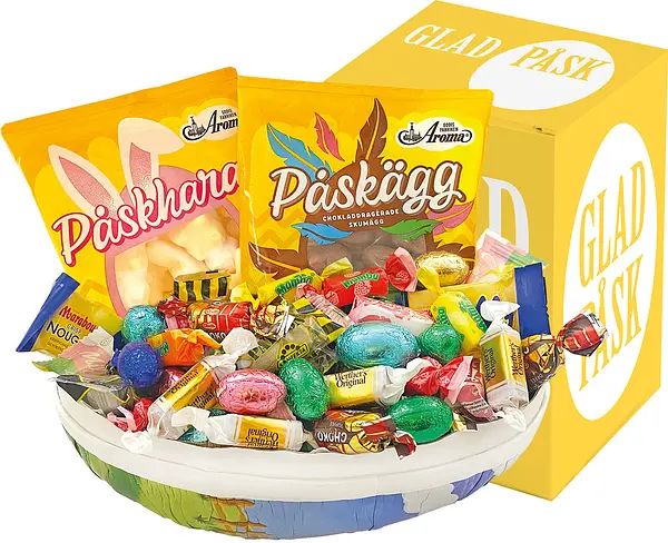 Påskägg 23 cm Glad Påsk med Påskbox - bild 1
