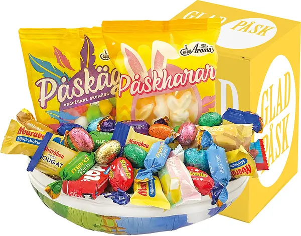 Påskägg 23 cm Happy Easter med Påskbox - bild 1
