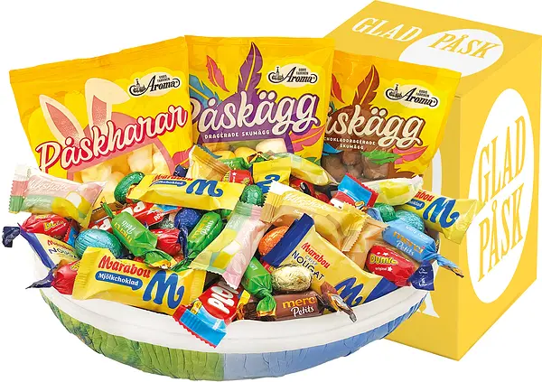 Påskägg 30 cm Happy Easter med Påskbox - bild 1