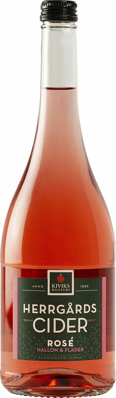 Herrgårdscider Rosé Hallon/Fläder Kiviks Musteri - bild 1