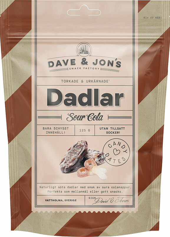 Dadlar Sour Cola Dave & Jon´s - bild 1