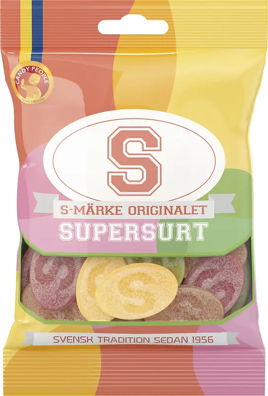 S-märke Supersurt påse Candypeople - bild 1
