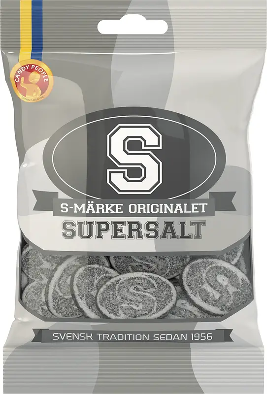 S-märke Supersalt påse Candypeople - bild 1
