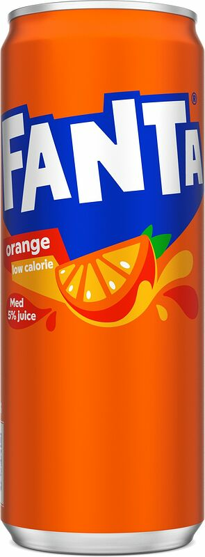 Fanta Orange med 5% juice burk - bild 1