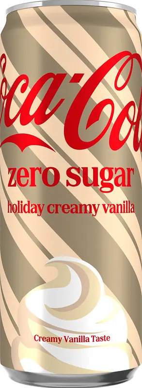 Coca-Cola Zero Sugar Holiday Creamy Vanilla burk Coca-Cola - bild 1