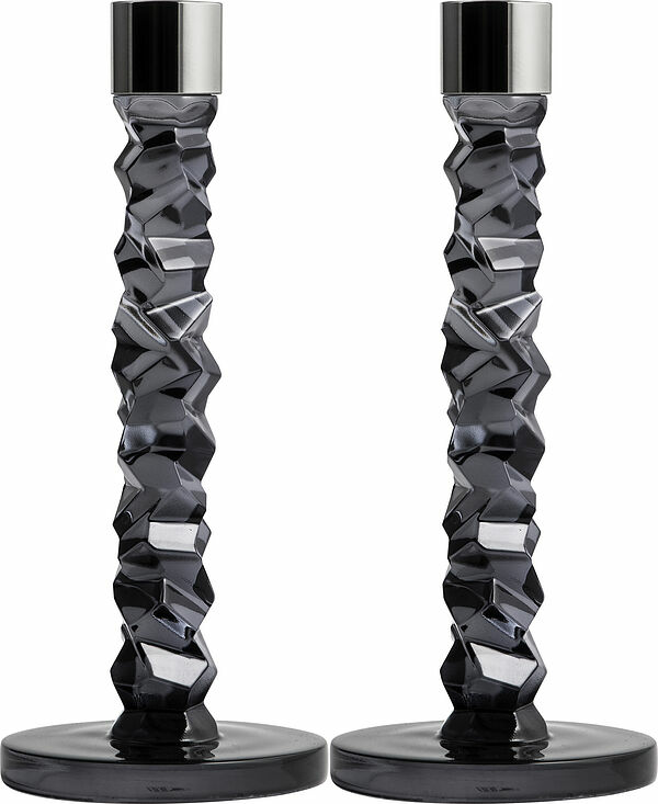 Carat Ljusstake Anthracite 2-p Orrefors - bild 1