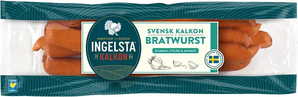 Kalkonkorv Bratwurst Ingelsta Kalkon - bild 1