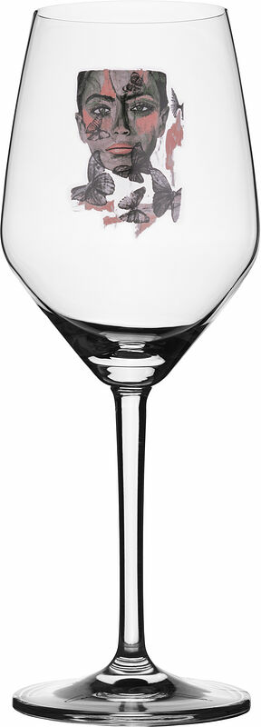 Rosé/Vitvinsglas 40 cl Butterfly Queen Carolina Gynning - bild 1
