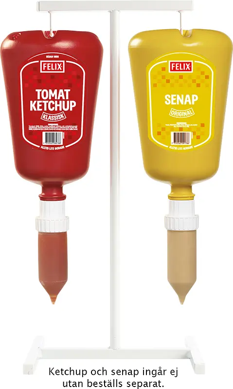 T-ställ ketchup senap Magnum Sentomat ställning Felix Orkla - bild 1