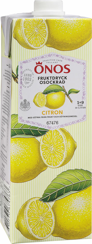 Fruktdryck Citron Osockrad 1+9 Önos - bild 1