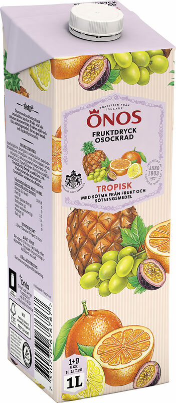 Fruktdryck Tropisk Osockrad 1+9 Önos - bild 1