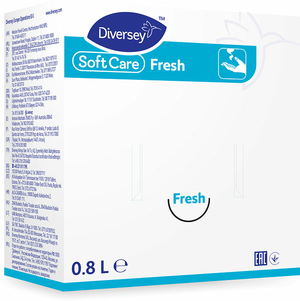 Tvål flytande Soft Care Fresh H1 refill Diversey - bild 1