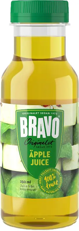 Äppeljuice flaska 250 ml Bravo - bild 1